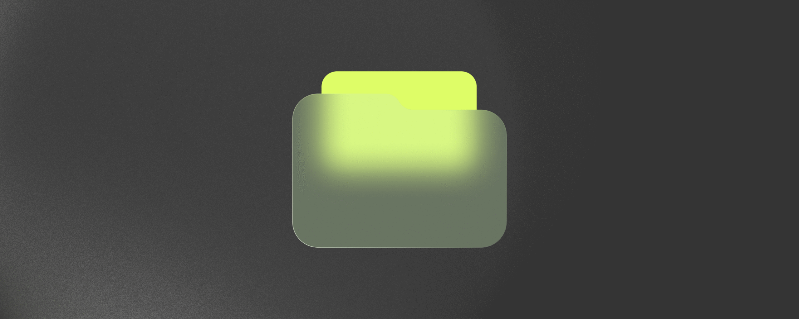 Lime green portfolio folder